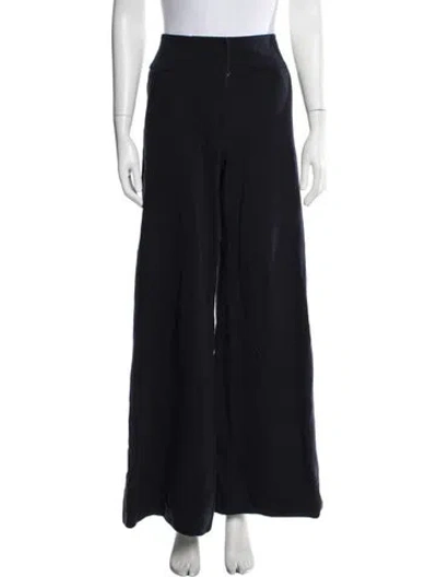 Pre-owned Diane Von Furstenberg Wide Leg Pants In Blue