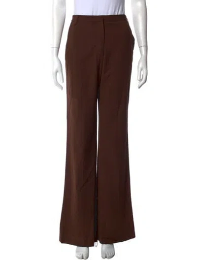 Pre-owned Diane Von Furstenberg Wide Leg Pants In Brown