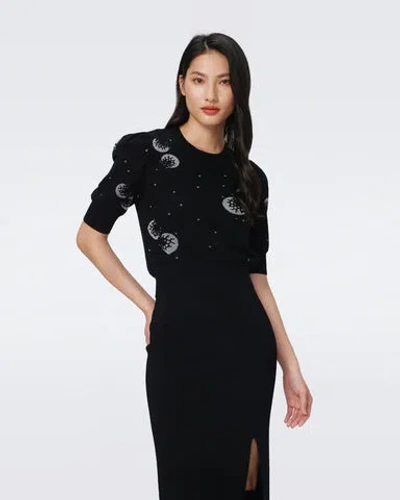 DIANE VON FURSTENBERG WILLA KNIT JACQUARD SWEATER