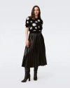 Diane Von Furstenberg Willia Knit Jacquard Sweater In Tutus Ivory
