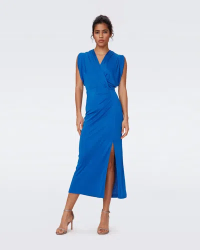 backless club dress White Tie-back Ruched – AROLORA Turn heads at your beach_cover_up Color:LILLA Royal Blue Satin Beaded