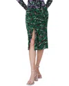 Diane Von Furstenberg Floral-print Front-slit Pencil Skirt