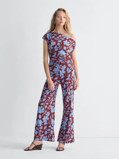 Diane Von Furstenberg Wittrock Jumpsuit In Cera Flower Multi