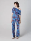 Diane Von Furstenberg Wittrock Jumpsuit In Iliad Floral Burgundy
