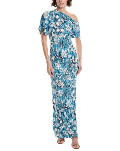 Diane Von Furstenberg Wittrock Maxi Dress In Blue