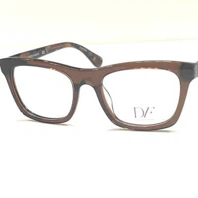 Diane Von Furstenberg Women's Dvf5083 Square Eyeglasses In Brown