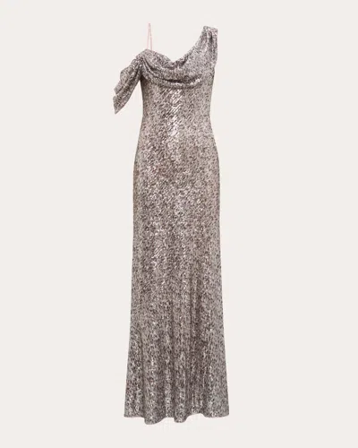 Diane Von Furstenberg Joaquin Sequined Maxi Dress In Brown
