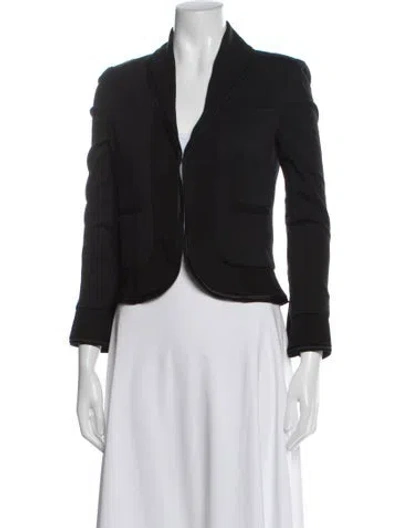 Pre-owned Diane Von Furstenberg Wool Blazer In Black