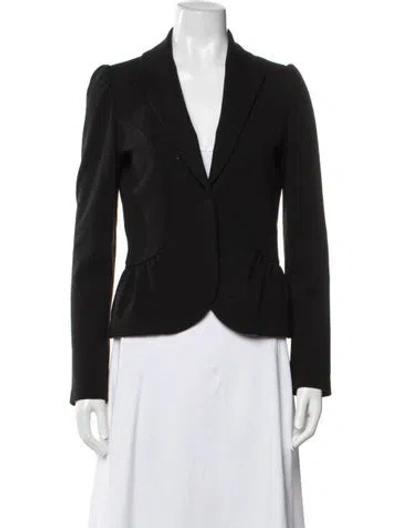 Pre-owned Diane Von Furstenberg Wool Blazer In Black