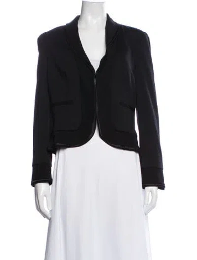 Pre-owned Diane Von Furstenberg Wool Blazer In Black