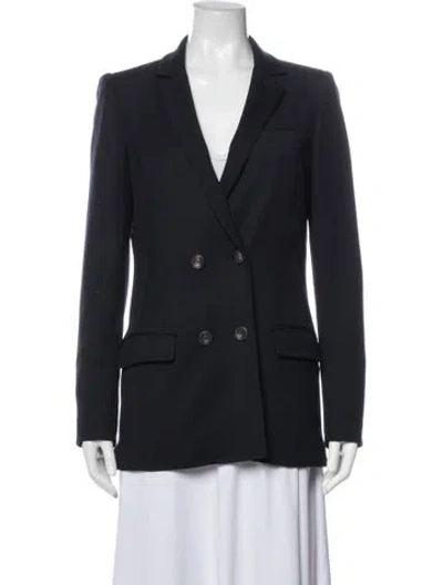 Pre-owned Diane Von Furstenberg Wool Blazer In Blue
