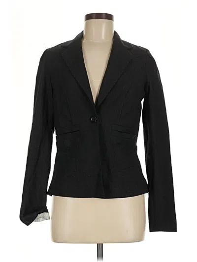 Pre-owned Diane Von Furstenberg Wool Blazer Jacket In Black