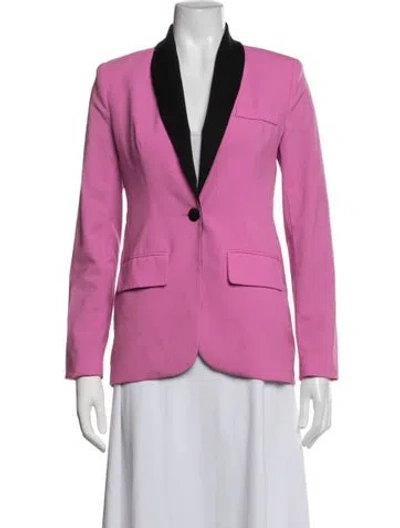 Pre-owned Diane Von Furstenberg Wool Blazer In Pink