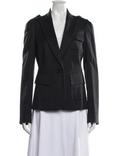 Pre-owned Diane Von Furstenberg Wool Blazer W/ Tags In Black