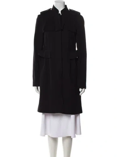 Pre-owned Diane Von Furstenberg Wool Coat In Black