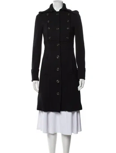 Pre-owned Diane Von Furstenberg Wool Coat In Black