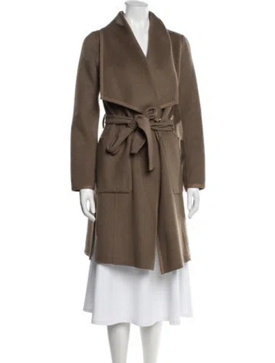 Pre-owned Diane Von Furstenberg Wool Coat In Brown