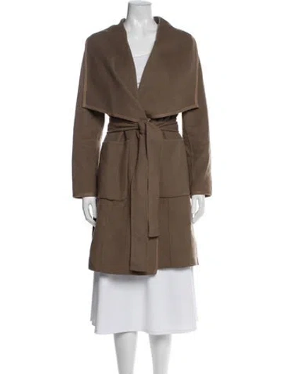 Pre-owned Diane Von Furstenberg Wool Coat In Brown