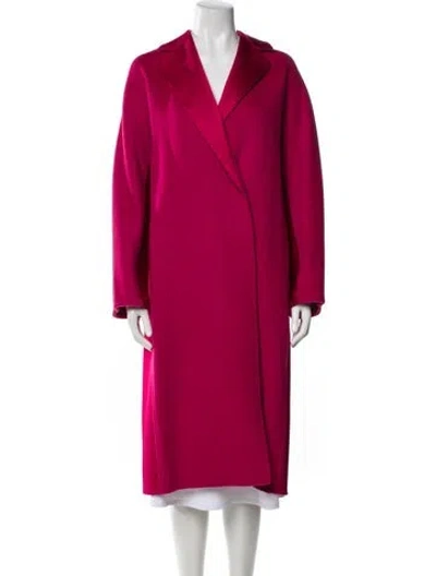 Pre-owned Diane Von Furstenberg Wool Coat In Pink