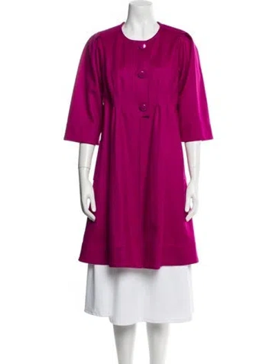 Pre-owned Diane Von Furstenberg Wool Coat In Pink