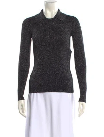 Pre-owned Diane Von Furstenberg Wool Crew Neck Sweater In Black