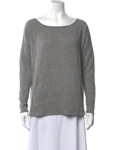 Pre-owned Diane Von Furstenberg Wool Crew Neck Sweater In Grey