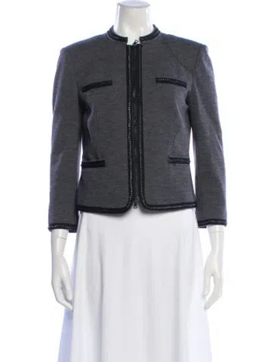 Pre-owned Diane Von Furstenberg Wool Evening Jacket In Gray