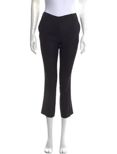 Pre-owned Diane Von Furstenberg Wool Flared Pants In Black