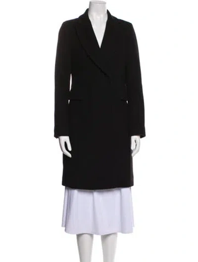 Pre-owned Diane Von Furstenberg Wool Fur Coat In Black