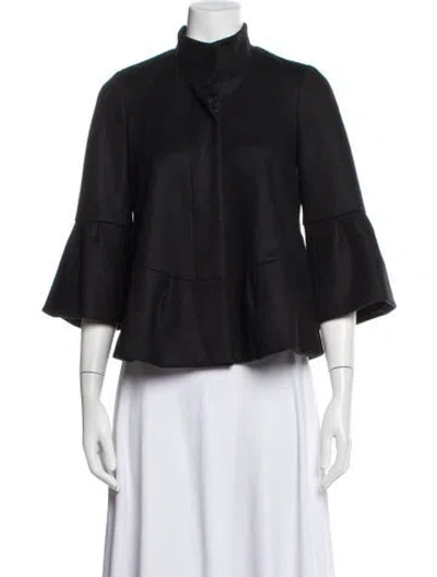 Pre-owned Diane Von Furstenberg Wool Jacket In Black