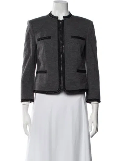 Pre-owned Diane Von Furstenberg Wool Jacket In Grey