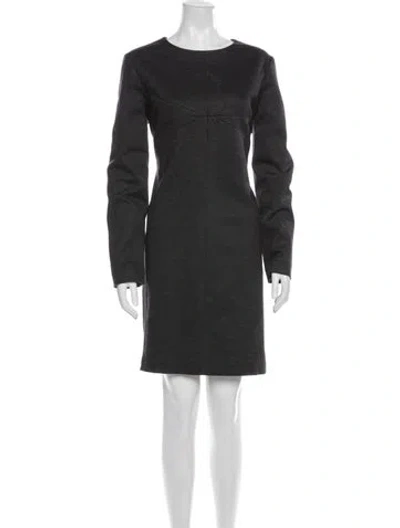 Pre-owned Diane Von Furstenberg Wool Knee-length Dress In Gray