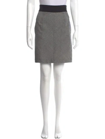 Pre-owned Diane Von Furstenberg Wool Knee-length Skirt In Black