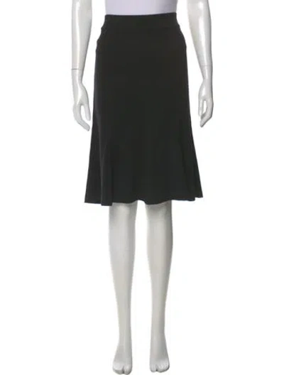 Pre-owned Diane Von Furstenberg Wool Knee-length Skirt In Black