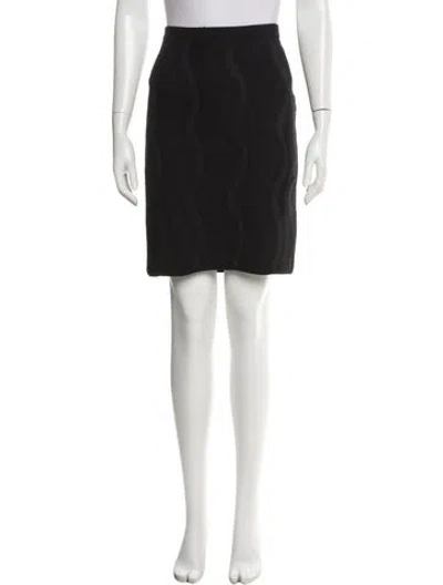 Pre-owned Diane Von Furstenberg Wool Knee-length Skirt In Black