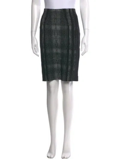 Pre-owned Diane Von Furstenberg Wool Knee-length Skirt In Black