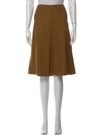 Pre-owned Diane Von Furstenberg Wool Knee-length Skirt In Brown