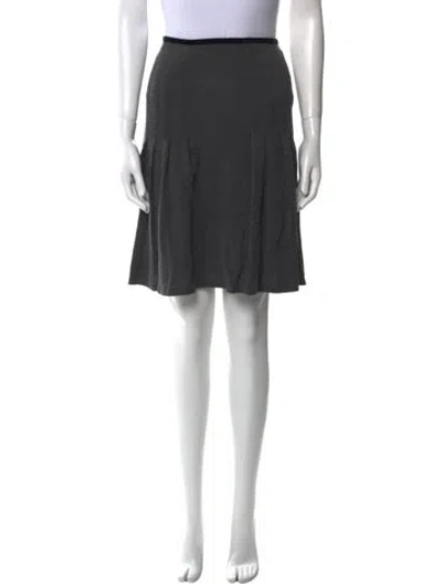 Pre-owned Diane Von Furstenberg Wool Knee-length Skirt In Gray