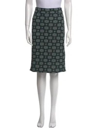 Pre-owned Diane Von Furstenberg Wool Knee-length Skirt In Green