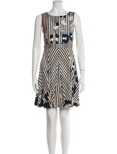 Pre-owned Diane Von Furstenberg Wool Mini Dress