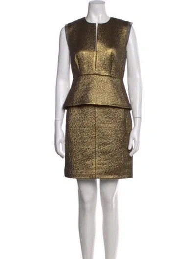 Pre-owned Diane Von Furstenberg Wool Mini Dress