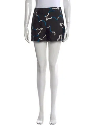 Pre-owned Diane Von Furstenberg Wool Mini Shorts In Multi