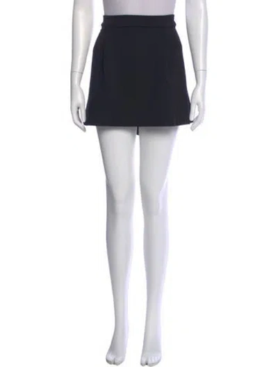 Pre-owned Diane Von Furstenberg Wool Mini Skirt In Black