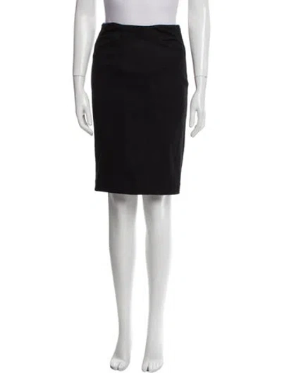 Pre-owned Diane Von Furstenberg Wool Mini Skirt In Black
