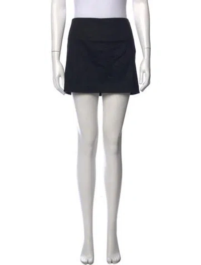 Pre-owned Diane Von Furstenberg Wool Mini Skirt In Black