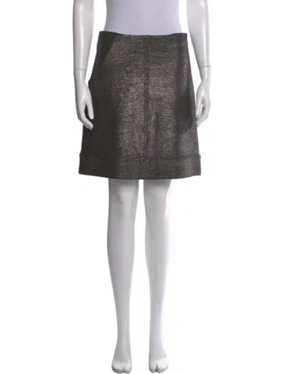 Pre-owned Diane Von Furstenberg Wool Mini Skirt In Gray