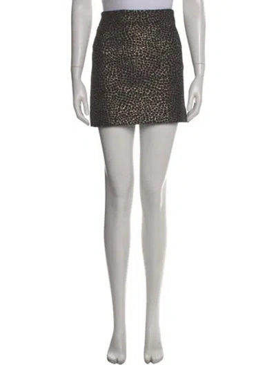 Pre-owned Diane Von Furstenberg Wool Mini Skirt In Multi