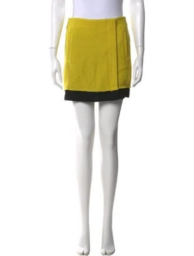 Pre-owned Diane Von Furstenberg Wool Mini Skirt In Multi