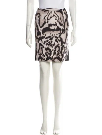Pre-owned Diane Von Furstenberg Wool Mini Skirt In Neutral