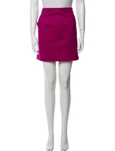 Pre-owned Diane Von Furstenberg Wool Mini Skirt In Pink